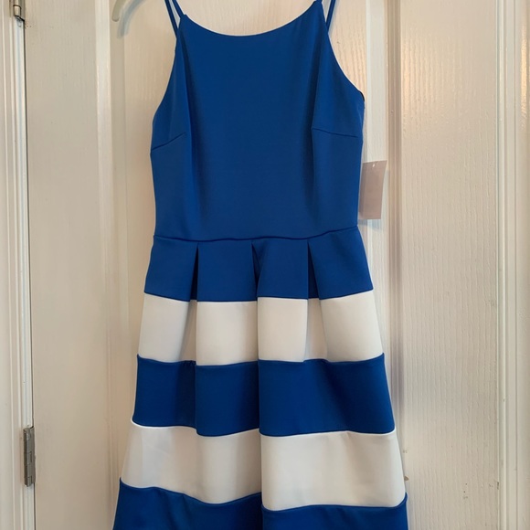 B Darlin Dress - New - Royal Blue and White - Size 7/8 - Picture 5 of 8